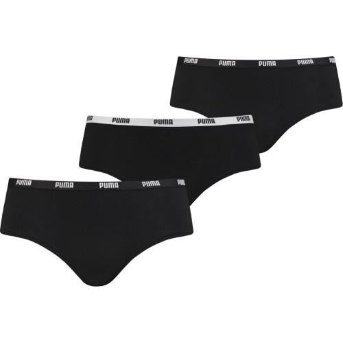 Bielizna Puma Hipster 3-pak, czarna 907592 02