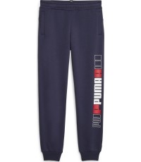 Spodnie dresowe młodzieżowe Puma Ess+ Logo Lab Fl Navy 676326 06