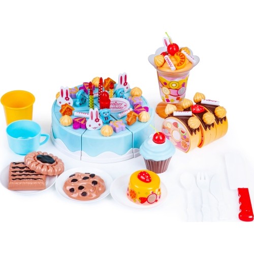 Zestaw do krojenia tortu na przyjęcie urodzinowe, 75 szt.