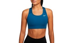 Damski biustonosz sportowy Nike Swoosh Non Pad, niebieski BV3630 404