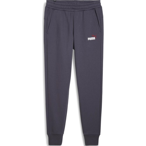 Spodnie dresowe męskie Puma Ess+ 2 Col Logo fioletowe 586767 69