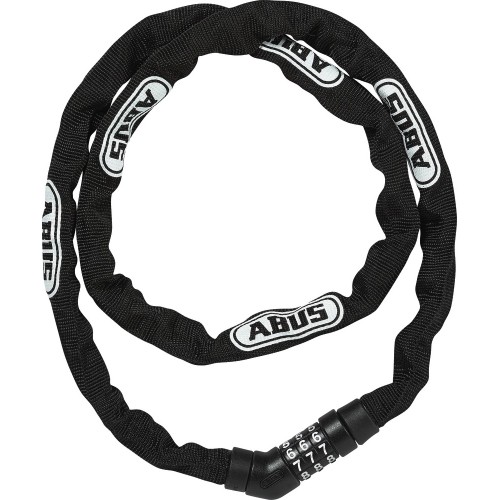 Zapięcie ABUS 4804C/110, łańcuch 110cm, na szyfr (czarne)