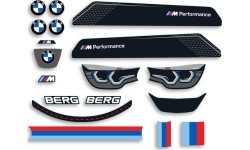 Reppy - zestaw naklejek BMW