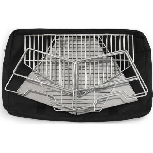 Składany grill turystyczny piknikowy Origin Outdoors Grill i Misa Ogniowa Sześciokątna - 40x45 cm