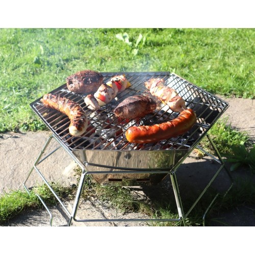 Składany grill turystyczny piknikowy Origin Outdoors Grill i Misa Ogniowa Sześciokątna - 40x45 cm