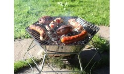 Składany grill turystyczny piknikowy Origin Outdoors Grill i Misa Ogniowa Sześciokątna - 40x45 cm