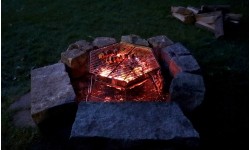Składany grill turystyczny piknikowy Origin Outdoors Grill i Misa Ogniowa Sześciokątna - 40x45 cm