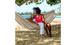 Podwójny hamak ogrodowy Amazonas Barbados Cappuccino, Dla 2 osób