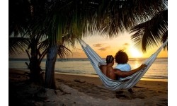 Podwójny hamak ogrodowy Amazonas Barbados Cappuccino, Dla 2 osób