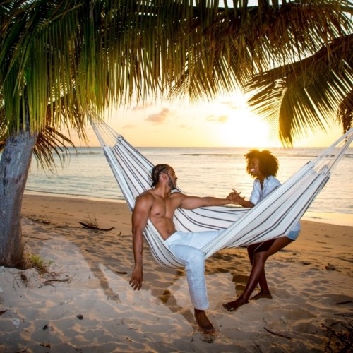 Podwójny hamak ogrodowy Amazonas Barbados Cappuccino, Dla 2 osób