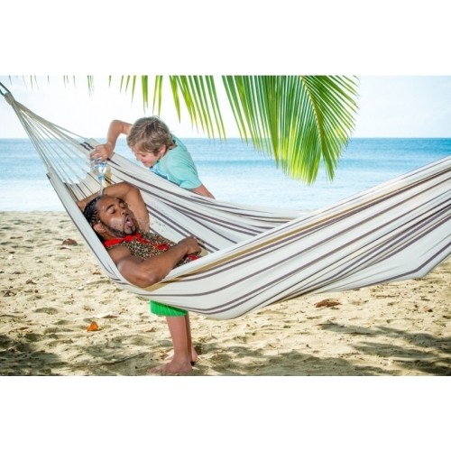 Podwójny hamak ogrodowy Amazonas Barbados Cappuccino, Dla 2 osób