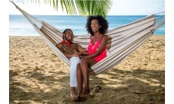 Podwójny hamak ogrodowy Amazonas Barbados Cappuccino, Dla 2 osób