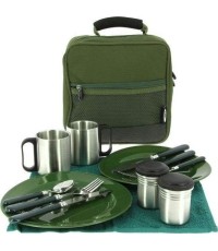 Zestaw sztućców i naczyń turystycznych NGT Deluxe