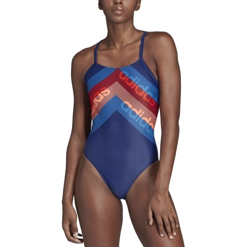 Damski strój kąpielowy Adidas Fit 1PC Lin ciemnoniebieski DH2403