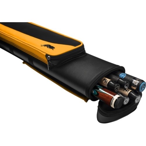 Twarde etui na kije bilardowe Predator Roadline, czarno-żółte, 2x4