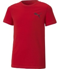 Puma Marškinėliai Paaugliams Active Small Logo Red 586980 11