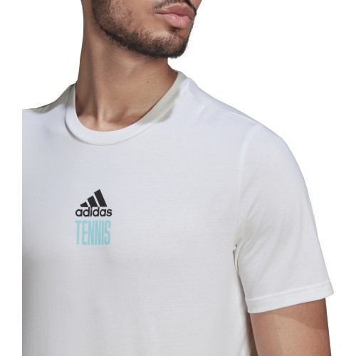 Koszulka męska Adidas M Tns Par G Tee White HA0966