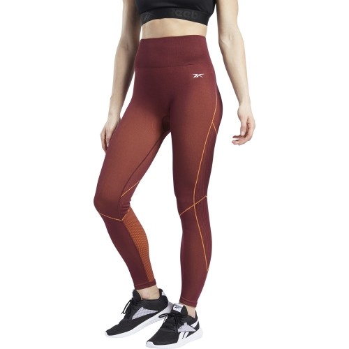 Legginsy damskie Reebok Wor Myt Seamless 7/8 Maroon Burgundy GE3332