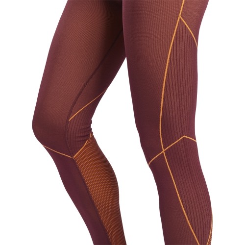 Legginsy damskie Reebok Wor Myt Seamless 7/8 Maroon Burgundy GE3332