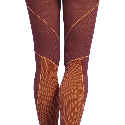 Legginsy damskie Reebok Wor Myt Seamless 7/8 Maroon Burgundy GE3332