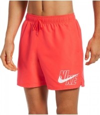 Szorty kąpielowe męskie Nike Logo Solid 5" Short Red NESSA566 631