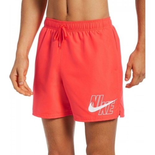 Szorty kąpielowe męskie Nike Logo Solid 5" Short Red NESSA566 631