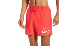 Szorty kąpielowe męskie Nike Logo Solid 5" Short Red NESSA566 631