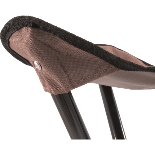 Krzesło składane turystyczne Stołek wędkarski BasicNature, Brązowy