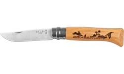 Nóż Opinel No.8 Inox, dąb, seria Animal – zając