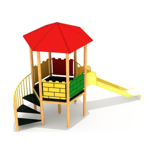 Drewniany plac zabaw dla dzieci model SB-0400