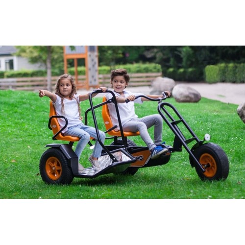 Gokart dwuosobowy na pedały dla dzieci i dorosłych BERG Duo Chopper BFR - trójkołowy