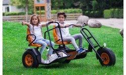 Gokart dwuosobowy na pedały dla dzieci i dorosłych BERG Duo Chopper BFR - trójkołowy