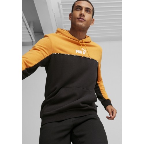 Bluza męska Puma Ess Block X Tape Black Yellow 675173 91