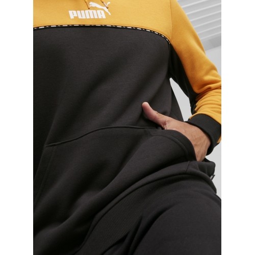 Bluza męska Puma Ess Block X Tape Black Yellow 675173 91