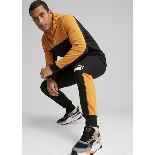Bluza męska Puma Ess Block X Tape Black Yellow 675173 91