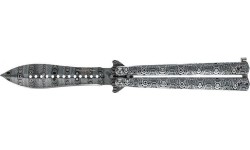 Nóż damasceński Joker JKR644 motylek szary