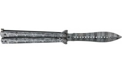 Nóż damasceński Joker JKR644 motylek szary