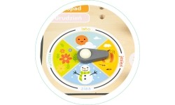 Wooden Board With Clock Calendar Eco Toys