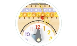 Wooden Board With Clock Calendar Eco Toys