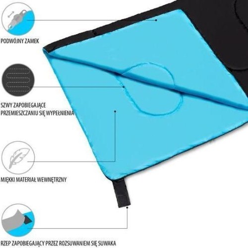 NC2002 CZARNY ŚPIWÓR OBOZOWY NILS