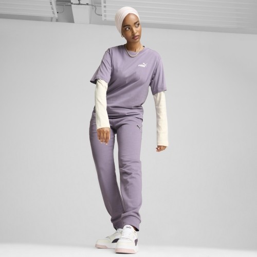 Bluzka damska Puma Ess Tape Tee, fioletowa