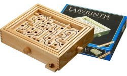 Drewniana gra labiryntowa Philos Labyrinth - 29,5x21,5 cm