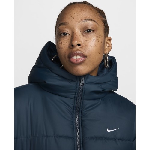 Kurtka damska Nike W NSW TF SNFL NK Classic Parka niebieska FZ5903 478
