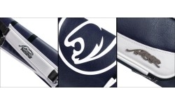 Twardy futerał na kije bilardowe, Predator Roadline, niebiesko-biały, 3x5