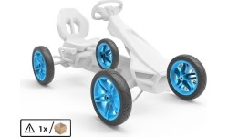 Koło niebieskie 12,5x2,50-9 slick