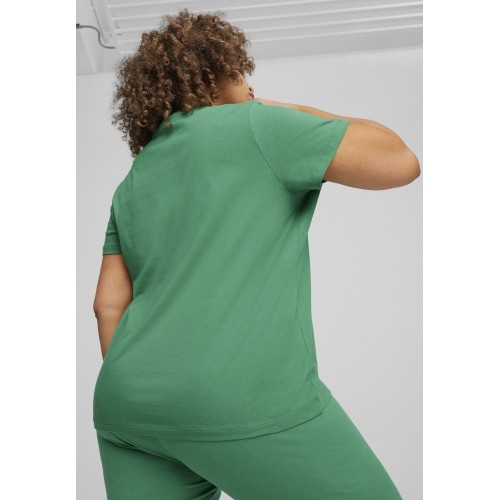 Damska koszulka Puma ESS+ Script Tee, zielona, 679315 86