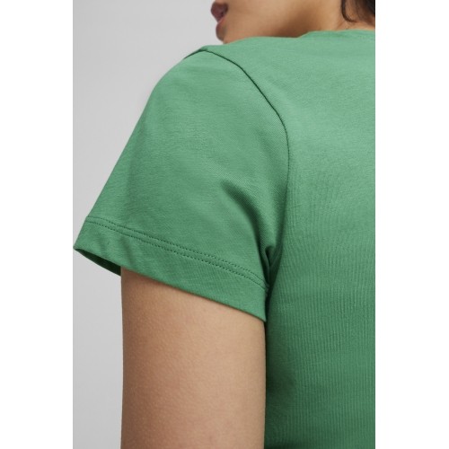 Damska koszulka Puma ESS+ Script Tee, zielona, 679315 86
