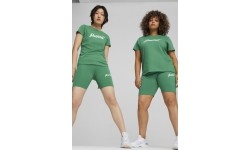 Damska koszulka Puma ESS+ Script Tee, zielona, 679315 86