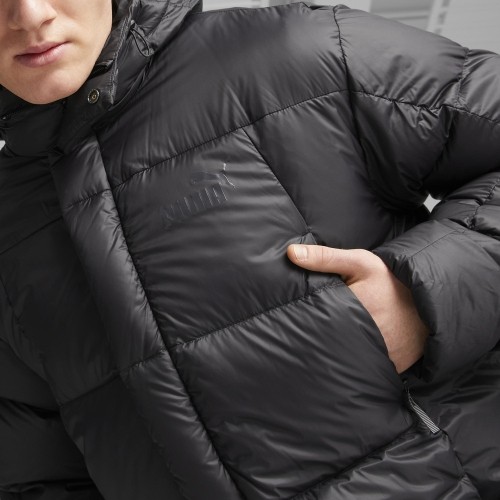 Puma Lightweight Hooded męska kurtka puchowa czarna 675377 01