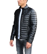 J.Style skórzana kurtka męska czarna 11Z8186